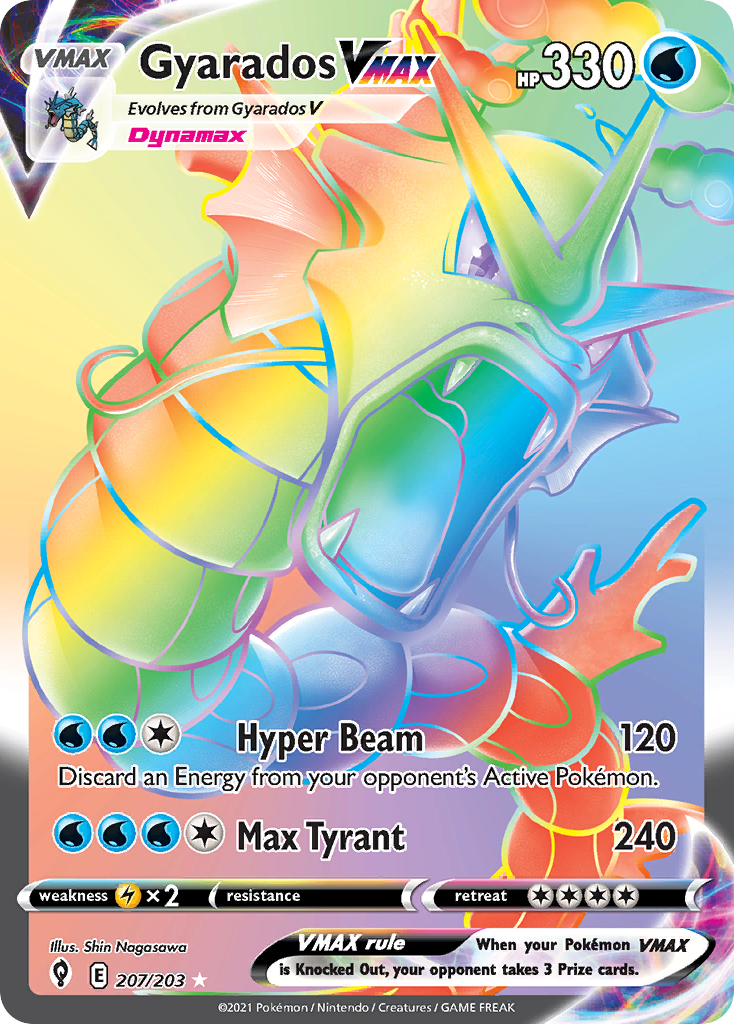 Evolving Skies Gyarados VMAX #207/203
